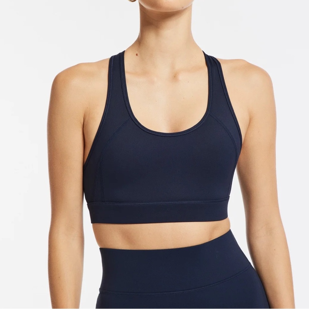 NWT Bandier Women’s Center Stage Bra - Navy Blazer Sports Bra